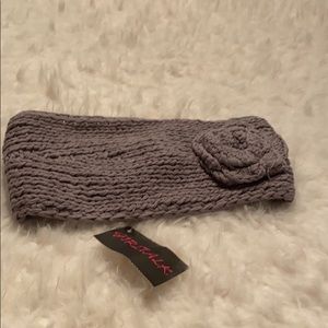 GirlTalk Grey woven headband NWT